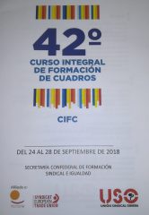 FI-USO Castilla y León participa en el 42º edición del curso de formación de cuadros