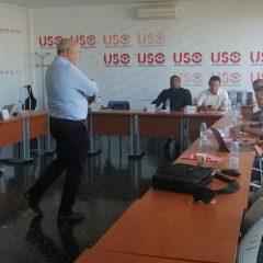 FI-USO imparte formación a una delegación del sindicato colombiano SINTRAMINEROS