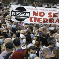 Pedro Ayllón y sus compañeros de Nissan piden un futuro para los 25.000 trabajadores