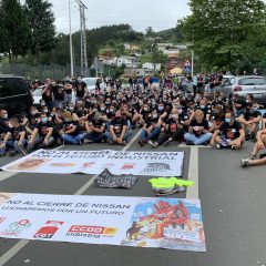 FI-USO y los trabajadores de Nissan cierran tres días de movilizaciones, en Cantabria